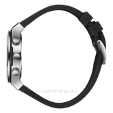 BEVERLY HILLS POLO CLUB BP3690X.366 Black Silver Silicone Leather Strap